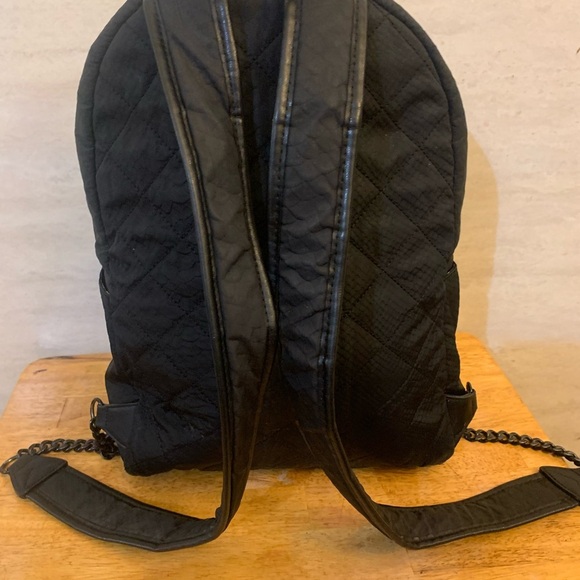 Victoria Secret Python City Black Backpack with Minimalist Design - Picture 7 of 13